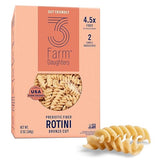 Three Farm Daughters High Fiber Pasta Rotini Pack, Low GI, Non GMO Rotini Pasta Noodles, Low Net Carb, Made in the USA, 12 oz. (1 Pack)