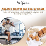 ProtiWise High Protein Soy Snacks | Peanut & Caramel Coated | 15g Protein, Low Sugar, Low-Carb | Gluten Free, KETO Friendly Snack for Hunger Control