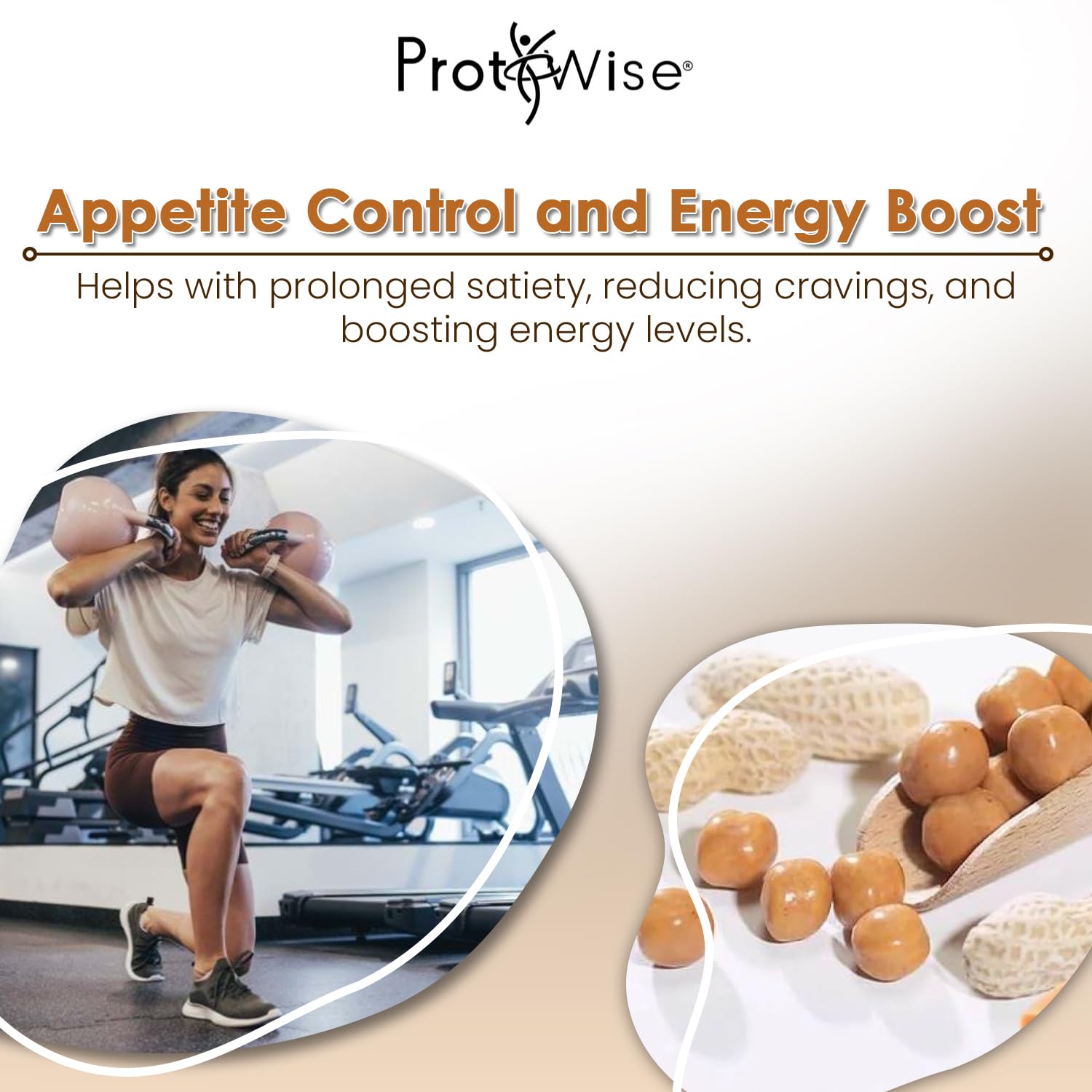 ProtiWise High Protein Soy Snacks | Peanut & Caramel Coated | 15g Protein, Low Sugar, Low-Carb | Gluten Free, KETO Friendly Snack for Hunger Control