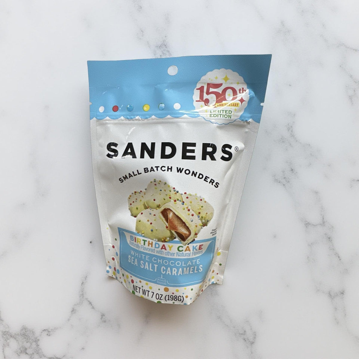 Sanders White Chocolate Sea Salt Caramels, 7 Ounce, 6 Per Case