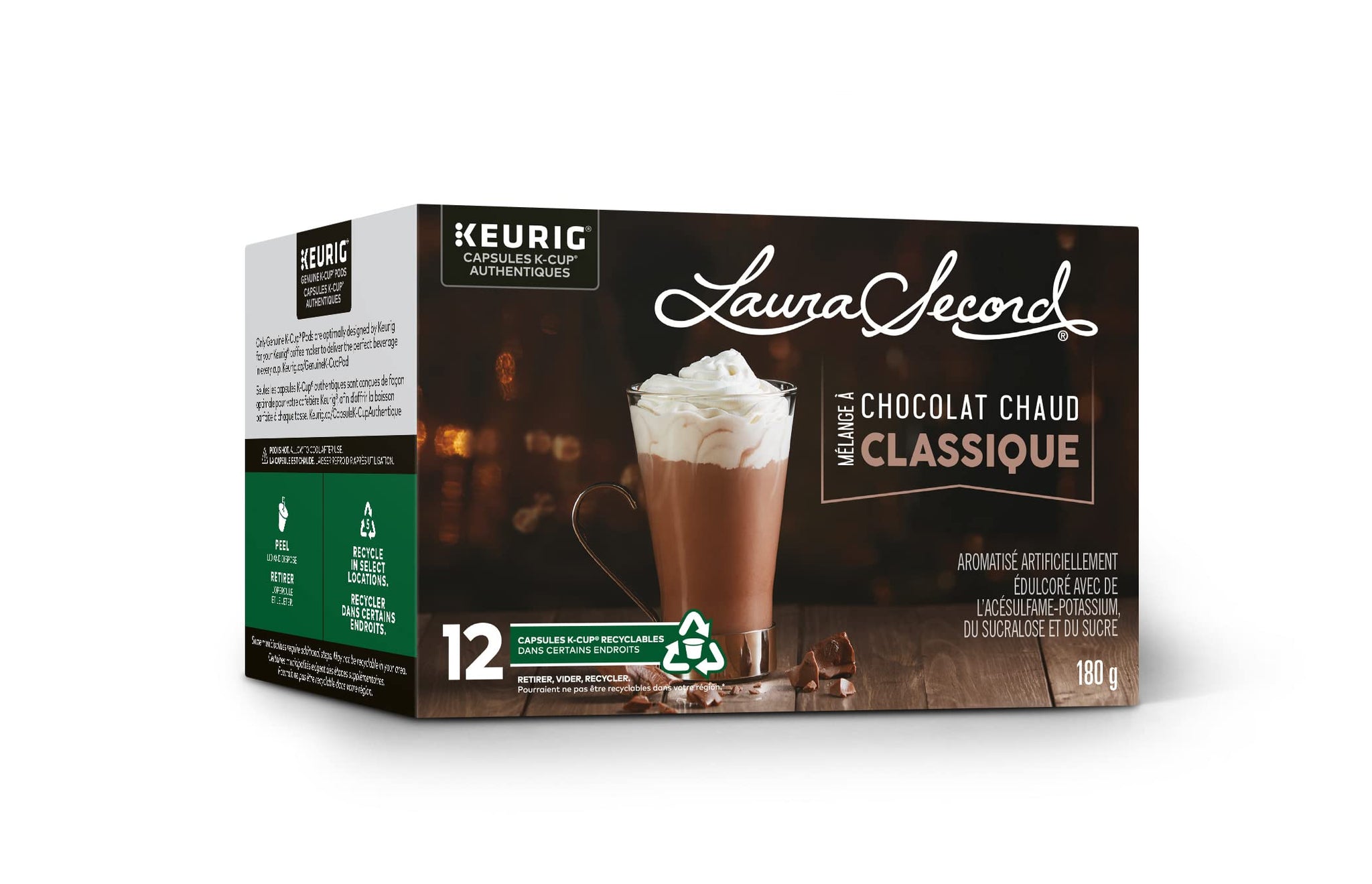 12 Pack Single Serve Laura Secord Hot Chocolate K-Cup Pods