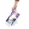 SIPA 100 PCS Disposable Vinyl Clear Gloves, Food Service Gloves, Ambidextrous Gloves, Powder-Free, Latex-Free, Dispenser Box (Extra Large)