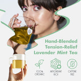 Big Heart Tea Co. Tea Bags - Royal Treatmint Lavender Mint - Certified Organic, Ayurvedic Herbal Decaf Tea in Zero Plastic Sachets - Small Batch