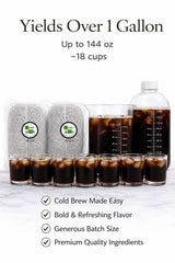 Refill Pods - Bean Lab Cold Brew Coffee - 2Bold - Coarse Ground Coffee for Smooth Low-Acid Cold Brew - To Be Used With Our Reusable Brew System