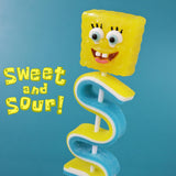 SpongeBob Gummy Skewers, Character and Sour Belt Gummies, Individually Wrapped Candy Gifts, 4 Count Box