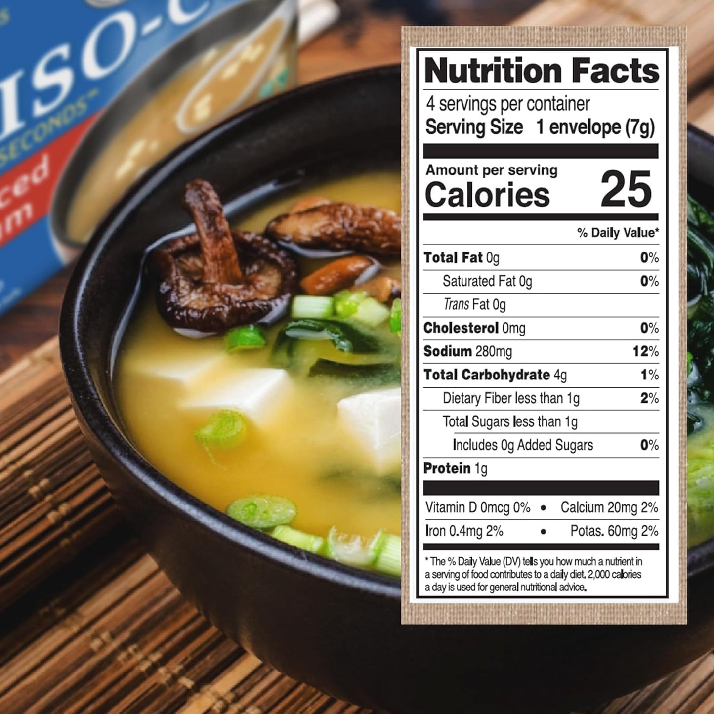Edward Sons Reduced Sodium Miso Cup Organic 1 Oz. (Pack of 12) - Pack Of 12