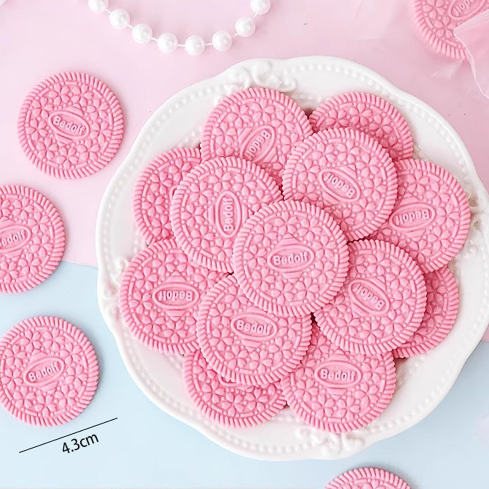 BKSUAIWU Instant Biscuits,Leisure Snacks,220g/7.76oz(about 66pieces),for Cake Decoration or Ice Cream Decoration??? (sakura flavor)