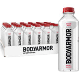 BODYARMOR SportWater Alkaline Water, High Alkaline Bottled Water, pH 9+, 700mL (24 Pack), Refreshing Electrolyte Drink Pack, Wide Mouth Bottle