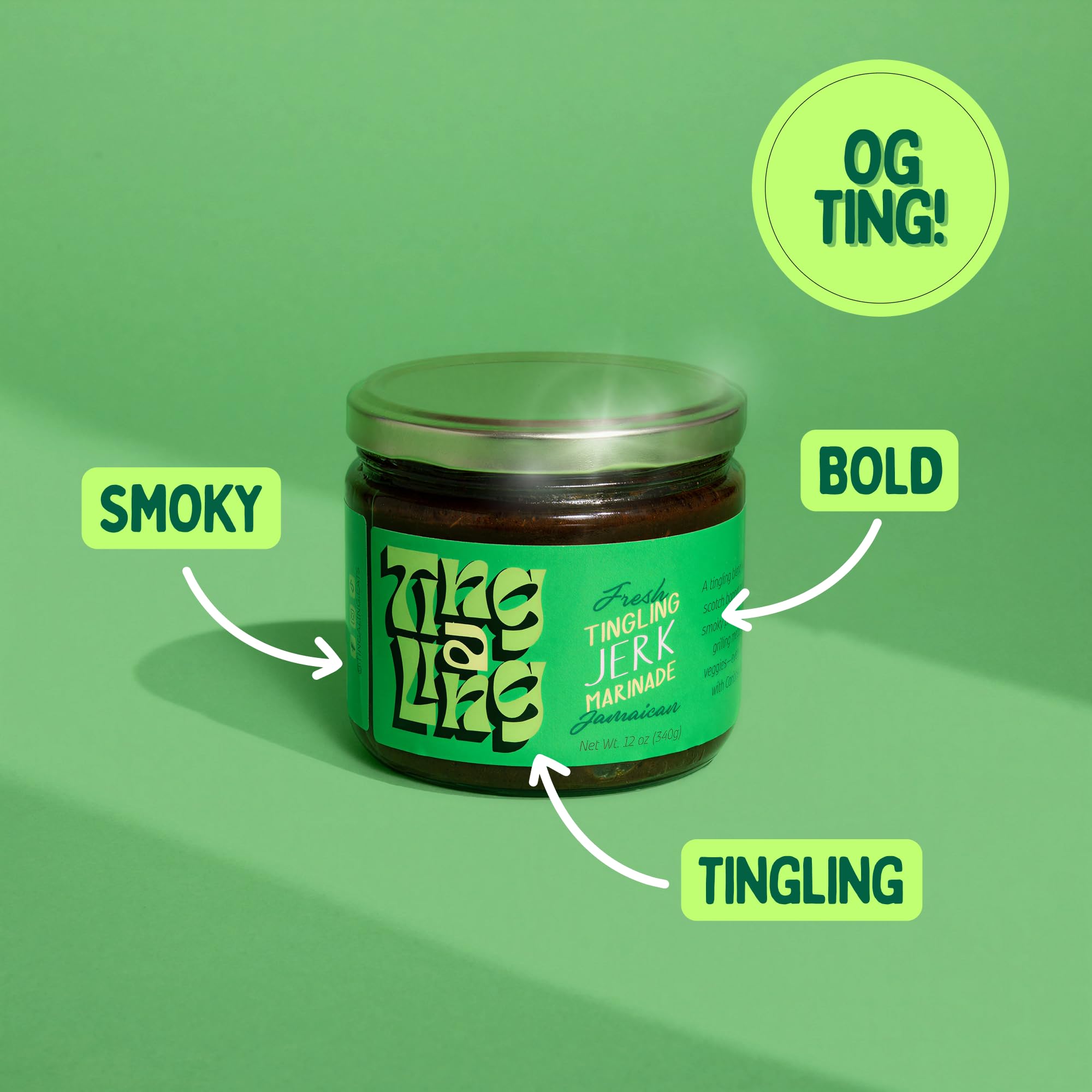 Ting A Ling Jerk Marinade - Authentic Jamaican Scotch Bonnet Sauce for Grilling, jerk seasoning jamaican style Roasting & Drizzling | Bold Caribbean