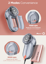 Bymore Fabric Shaver Lint Shaver for Clothes, Dual Power Lint Remover with Battery or Corded Use, Portable Sweater Shaver for Clothing, Furniture