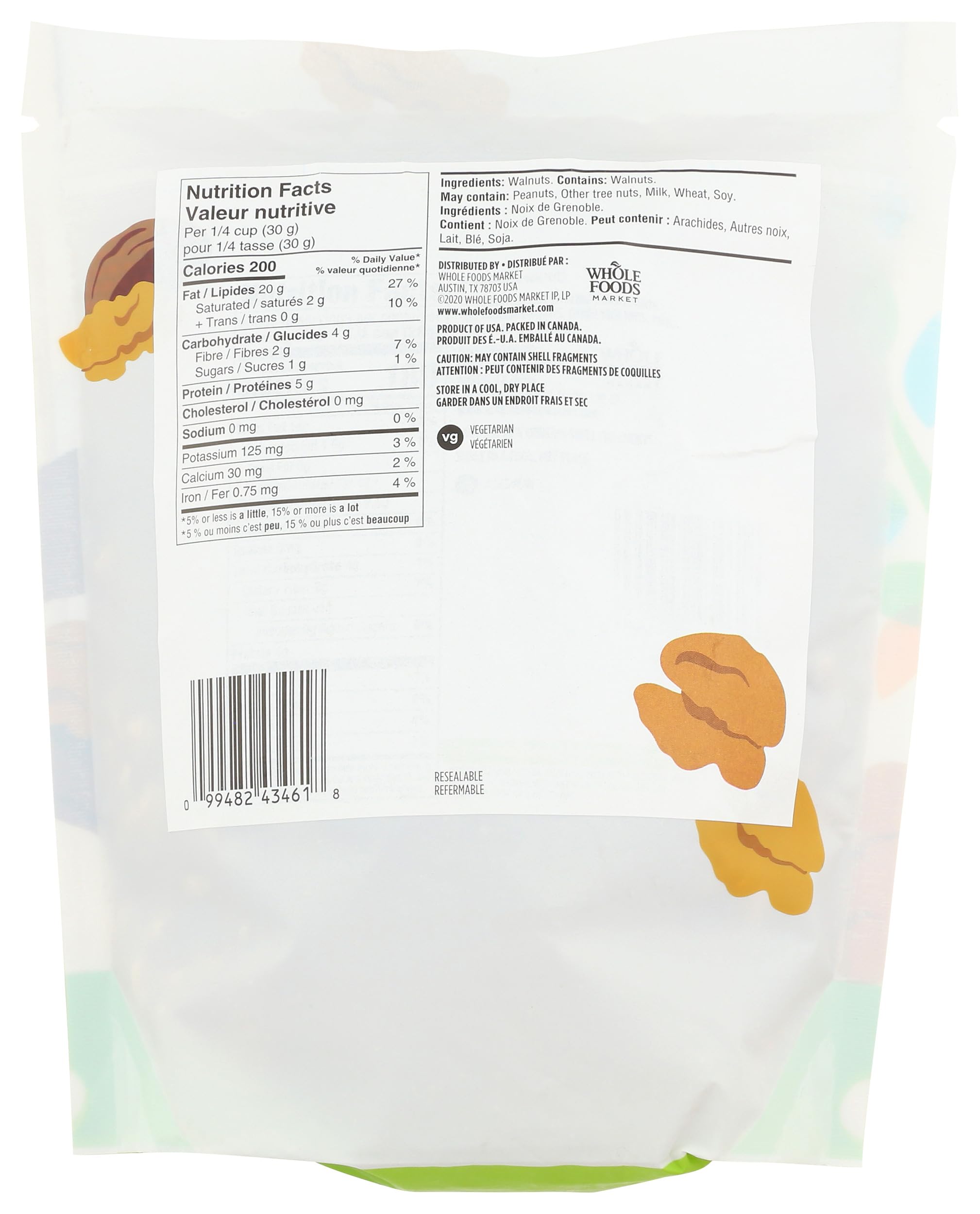 365 by Whole Foods Market, Walnut Halves & Pieces, 16 Ounce