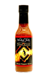 Wicked Tickle Ghost Pepper & Habanero Hot Sauce Gift Set - 4 Pack + Bonus 7 Ghost Peppers, 5 oz Bottles