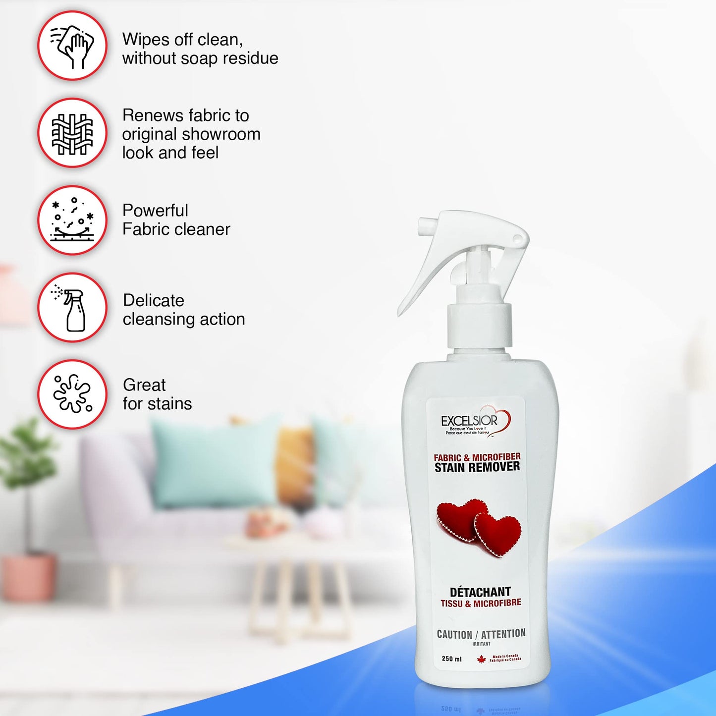 Excelsior Fabric & Microfiber Stain Remover - Cleaning Kit