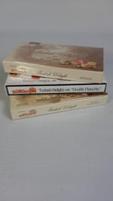 Gulluoglu Assorted Turkish Delight Candy Set, 3 Pack (each pack 250 gr - 8.8 oz), daily fresh shipment from Istanbul/Turkey