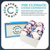 The Cravory: Ube Cookies - 12 cookies, 2.0 oz. each - Individually Wrapped - Baked Fresh - Gourmet Dessert, Snack or Baked Goods - Limited Edition