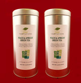 Peach and Apricot Green Tea in Pyramid Sachets (2 Pkg Bundle)