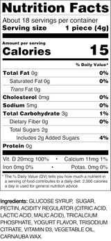 Melting Sweet Gummies Candy with Vitamin D3 & Calcium Fluten Free Snacks for Kids (Yogurt Flavor, 2.5 oz, Pack of 12)