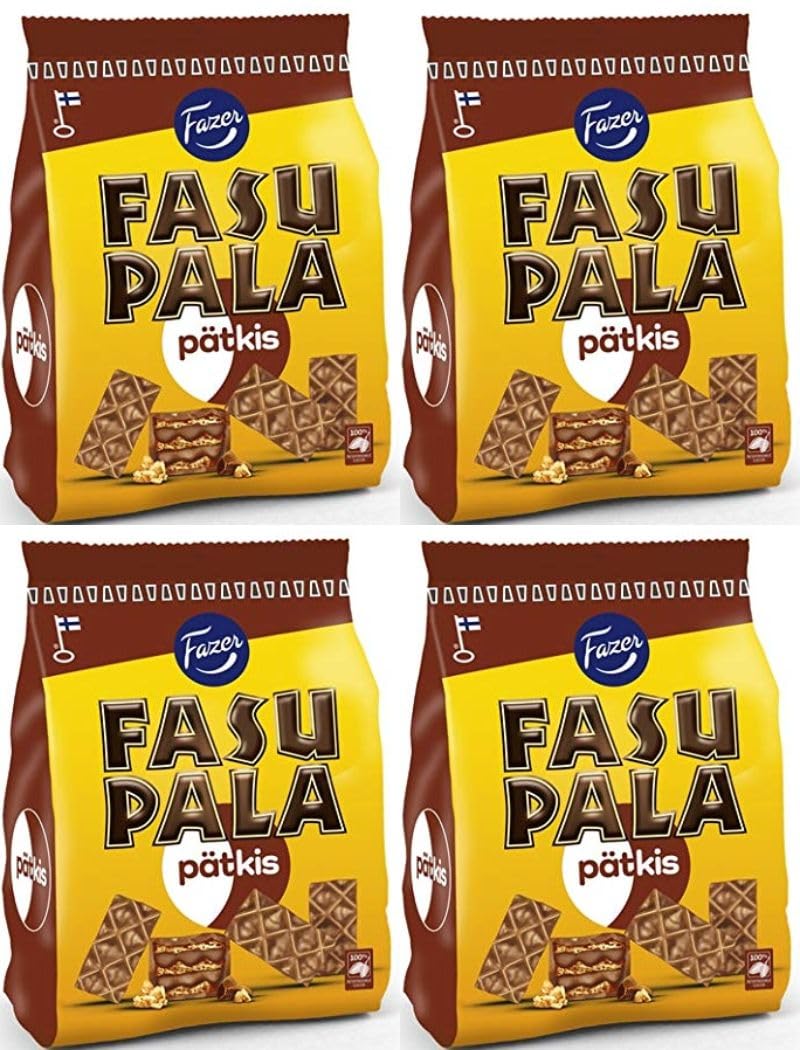 Fazer Fasupala Patkis wafer 4 Packs of 215g 7.6 oz