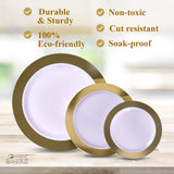 SILVER SPOONS Elegant Disposable Plates For Party - (10 pc) Heavy Duty Disposable Dinner Set 10.25”, Fine Plastic Dishes For Elegant China Look, Great