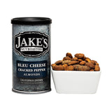 Jake's Nut Roasters - Bleu Cheese Cracked Pepper Almonds (2 Pack) Whole Dry Roasted Seasoned Flavored Almonds - High-Protein Snack with Blue Cheese