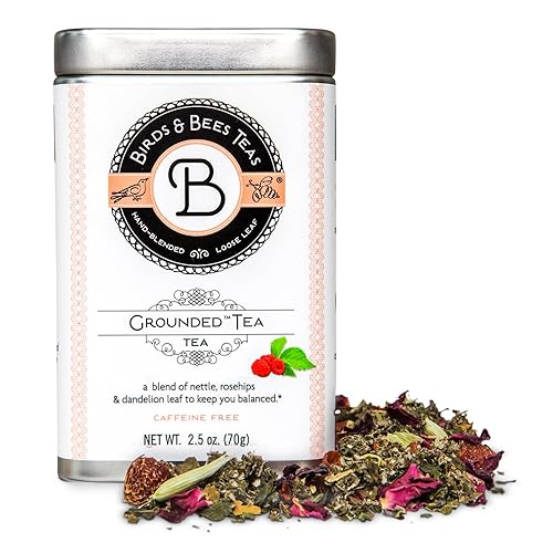 Birds & Bees Teas - Fertility Tea & Pre Conception, Grounded Pregnancy Tea is a Red Raspberry Leaf Blend for a Great Natural Cleanse and Detox, 30