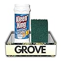Kleen King Fresh Clean Scent Metal Cleaner 14 oz Powder Bundle with Scouring Pad - Cleans and Restores Stainless Steel, Cookware, and Metal Surfaces