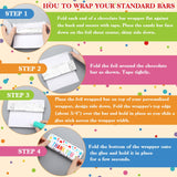 Moinchore 100 Pcs Candy Bar Wrappers We Appreciate You Theme,Dot