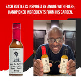 Andre The Farmer Sweet & Spicy Pepper Sauce, Bold Hot Sauce with Chili, Perfect Sweet and Spicy Sauce for Salads, Dips, Marinades, and More (5 oz)