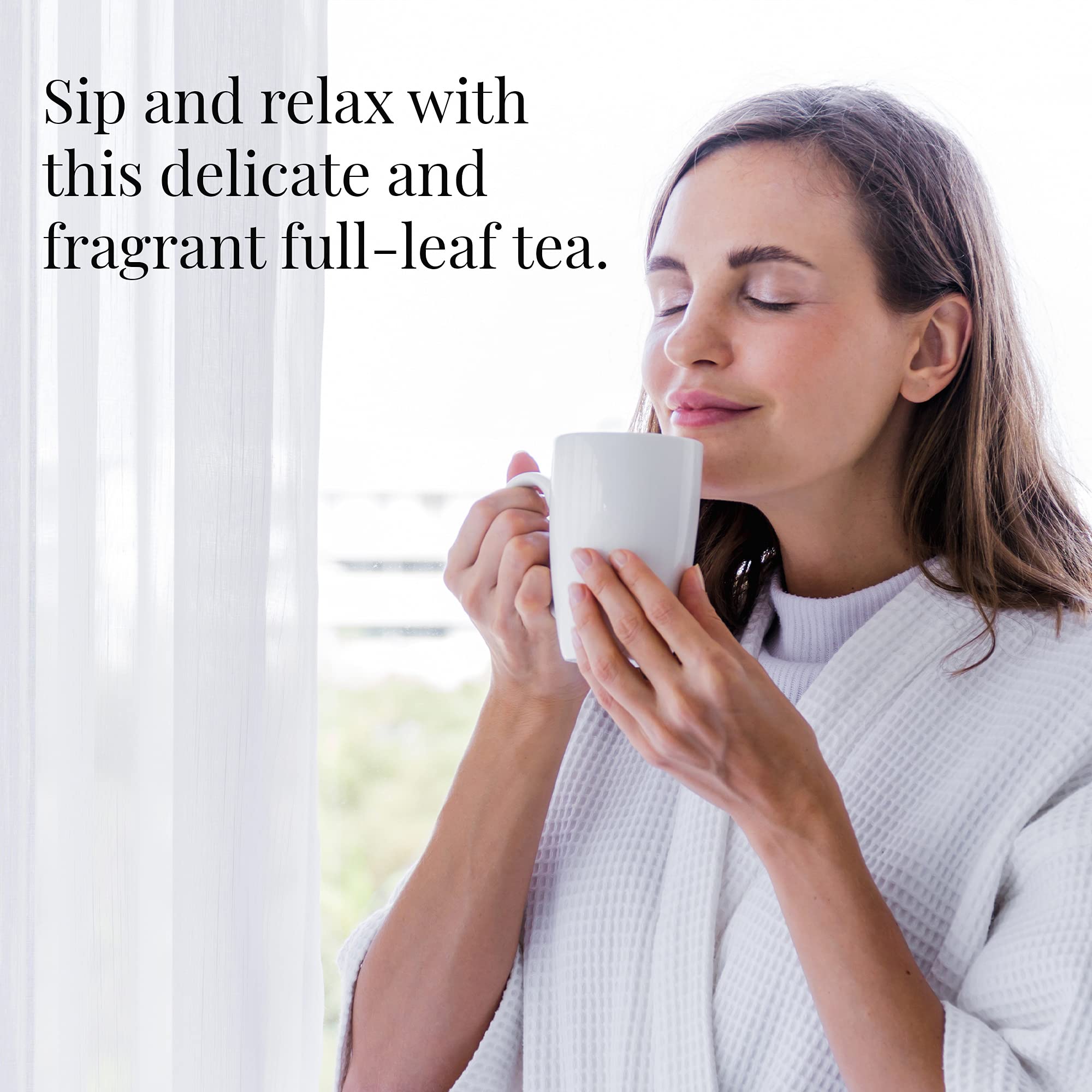 The Republic of Tea Jasmine Jazz Green Full-Leaf Loose Tea | 3.0 Ounce Refill Bag | Steeps 50 Cups