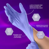 MED PRIDE Nitrile Exam 300 Count Gloves, Blue Disposable Exam Gloves, Powder-Free Latex-Free, Medical Grade (Small)