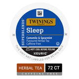 Twinings Sleep Nightly Calm Herbal Tea Single Serve K-Cup Pods for Keurig Brewers, 12 Count Box (Pack of 6)