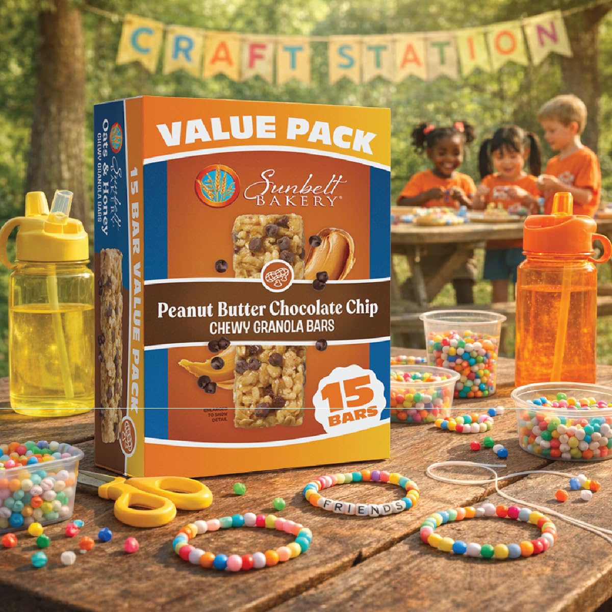 Sunbelt Bakery Peanut Butter Chocolate Chip Chewy Granola Bars, 15 Count Value Pack, 15.32 oz (1 Box)