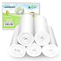 Biodegradable Bathroom Trash Bags 2 Gallon Garbage Bags, 100 Counts 7.5 Liters Wastebasket Trash Liners for Office Home, White