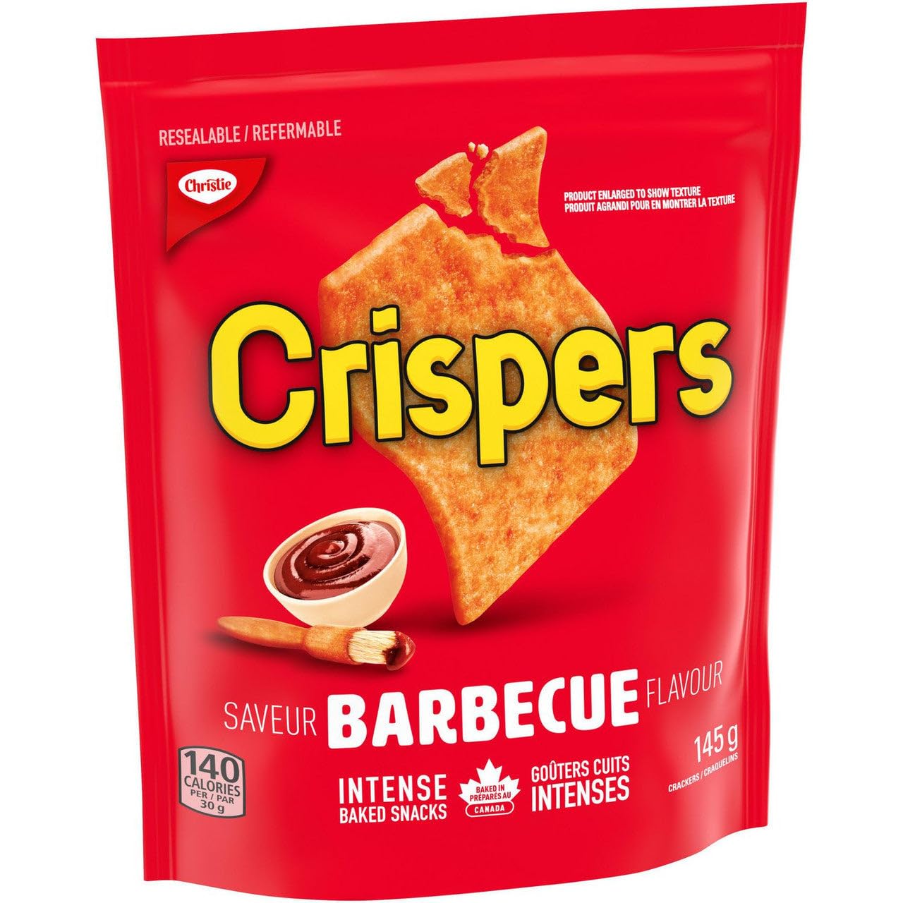 Christie Crispers, Barbecue Crackers, 145g/5.1 Ounce