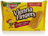 Keebler Cookies, Vienna Fingers Sandwich Cookies, Creme Filled, 14.2 oz Tray