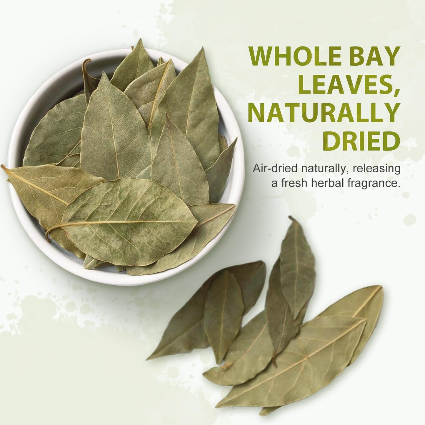 Soeos Bay Leaves, 2oz (57g), Whole Dried Bay Leaf, Non-GMO Verified, Laurel Herbs for Cooking, Soups, Stews, Sauces, Seasoning