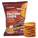 Wonderslim Protein Chips with Probiotics, BBQ | 12g Plant Protein, 170 Cal | High Protein Chips, Vegan, Gluten Free, Non-GMO | Made with Avocado Oil