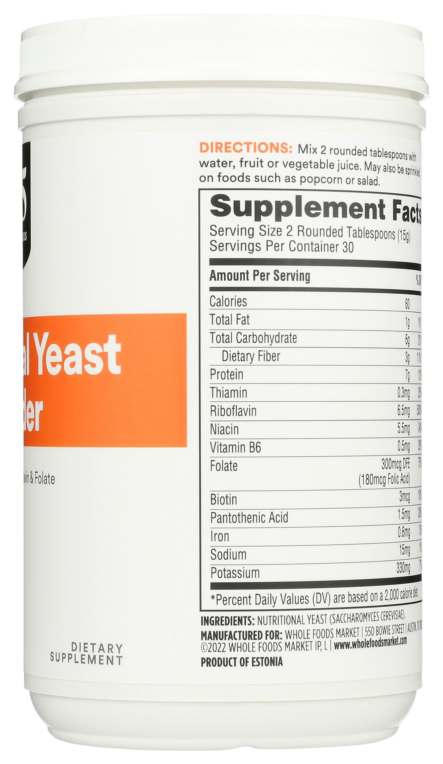 365 by Whole Foods Market, Nutritional Yeast, 15.9 Ounce