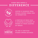 City Girl Coffee Organic Peru Medium Roast, Whole Bean, Fair Trade Single Origin, 12 oz Resealable Bag