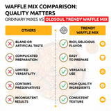 OLDSOUL Trendy Waffle & Pancake Mix | Bubble Belgian Cone | Natural Ingredients | Easy Preparation | Reach Vanilla Flavor (3 Lbs)