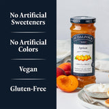 St. Dalfour Apricot Fruit Spread - 10oz - 100% from Fruit, No Artificial Ingredients, Non-GMO, No Cane Sugars, All Natural, Made in France