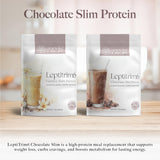 Anovité LeptiTrim6 Chocolate Shake 856 g - High Protein Meal Replacement Powder with Colostrum & Leptin, Nutritional Chocolate Shake for Daily