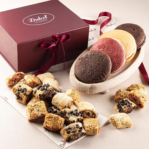 Old Fashioned Fresh Bakery Pastry Signature Gift Basket Features Whoopie Pies and Flaky Rugelah Great Gift Family, Friends, Him, Her & Office events