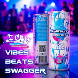 I.CANDY ZERO Energy Drink Caffeine Free, Sugar Free Energy Drinks 12 Pack 12 oz Cans, Zero Sugar Zero Calorie, 250mg Cognizin Citicoline, No Caffeine