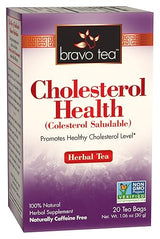 Bravo Tea Cholesterol Health Herbal Tea Caffeine Free, 20 Tea Bags, 6 Count
