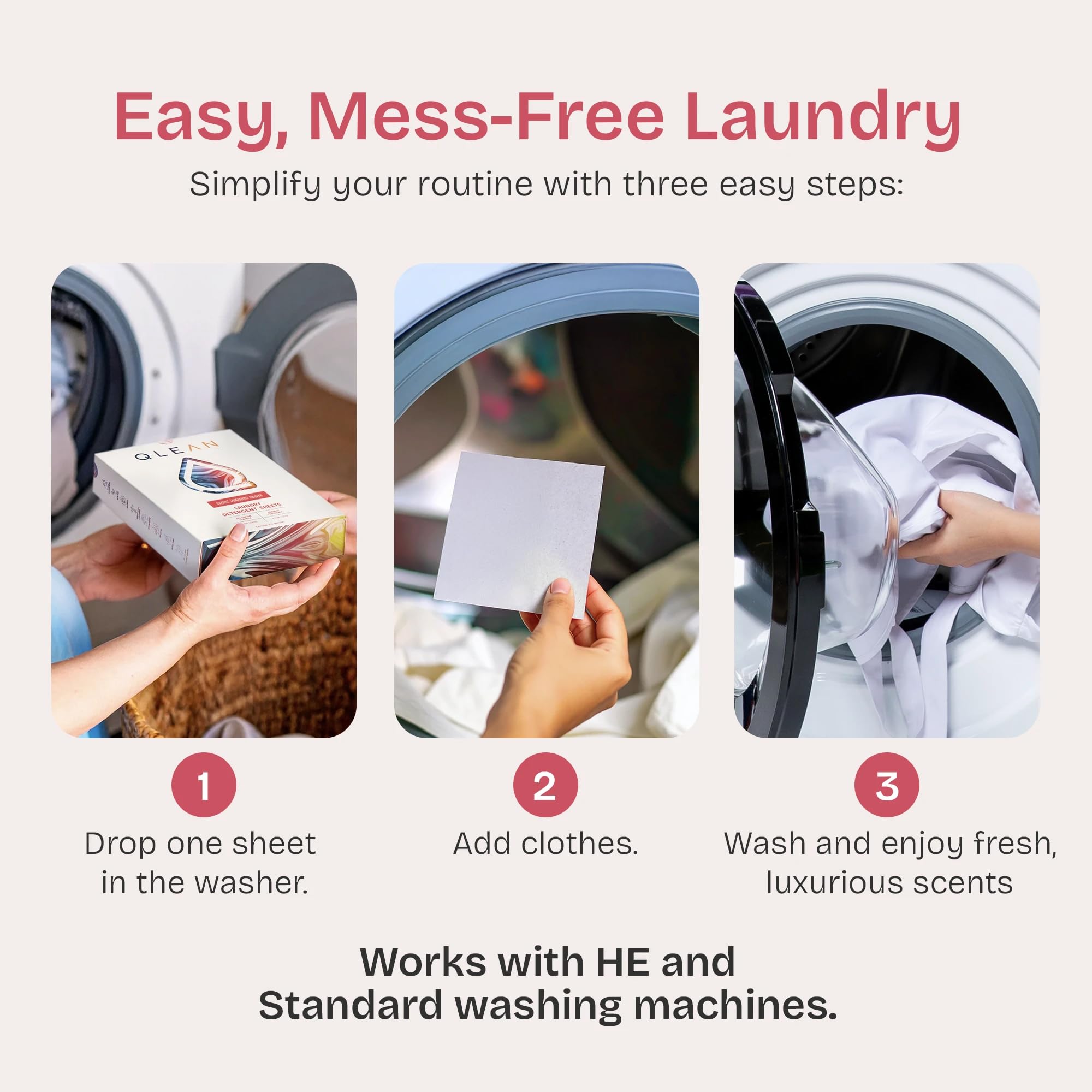 QLEAN Laundry Detergent Sheets Sweet Summer (10 Loads) - Travel Pack Plant-Based Biodegradable Laundry Strips, TSA-Friendly, Hypoallergenic, HE