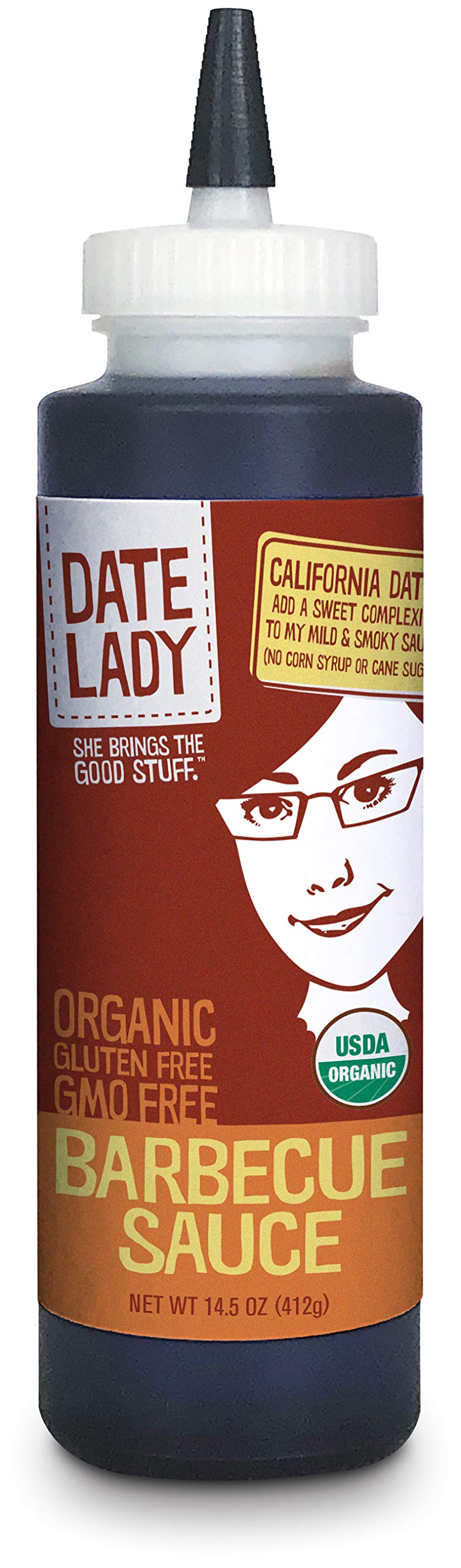 Date Lady Organic Barbecue Sauce, 13.8 oz (391 g)