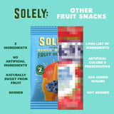 SOLELY - Organic Mango & Strawberry Whole Fruit Gummies (Pack of 1 Box, 5 Bags per Box) - Real Fresh Fruit - Healthy Snacks for Adults & Kids - Non