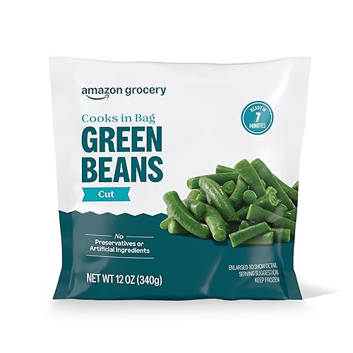 Amazon Grocery, Green Beans, Cut, 12 Oz, Frozen