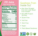 Alo Comfort Watermelon and Peach Aloe Vera Juice Drink, 16.9 Fluid Ounce - 12 per case.